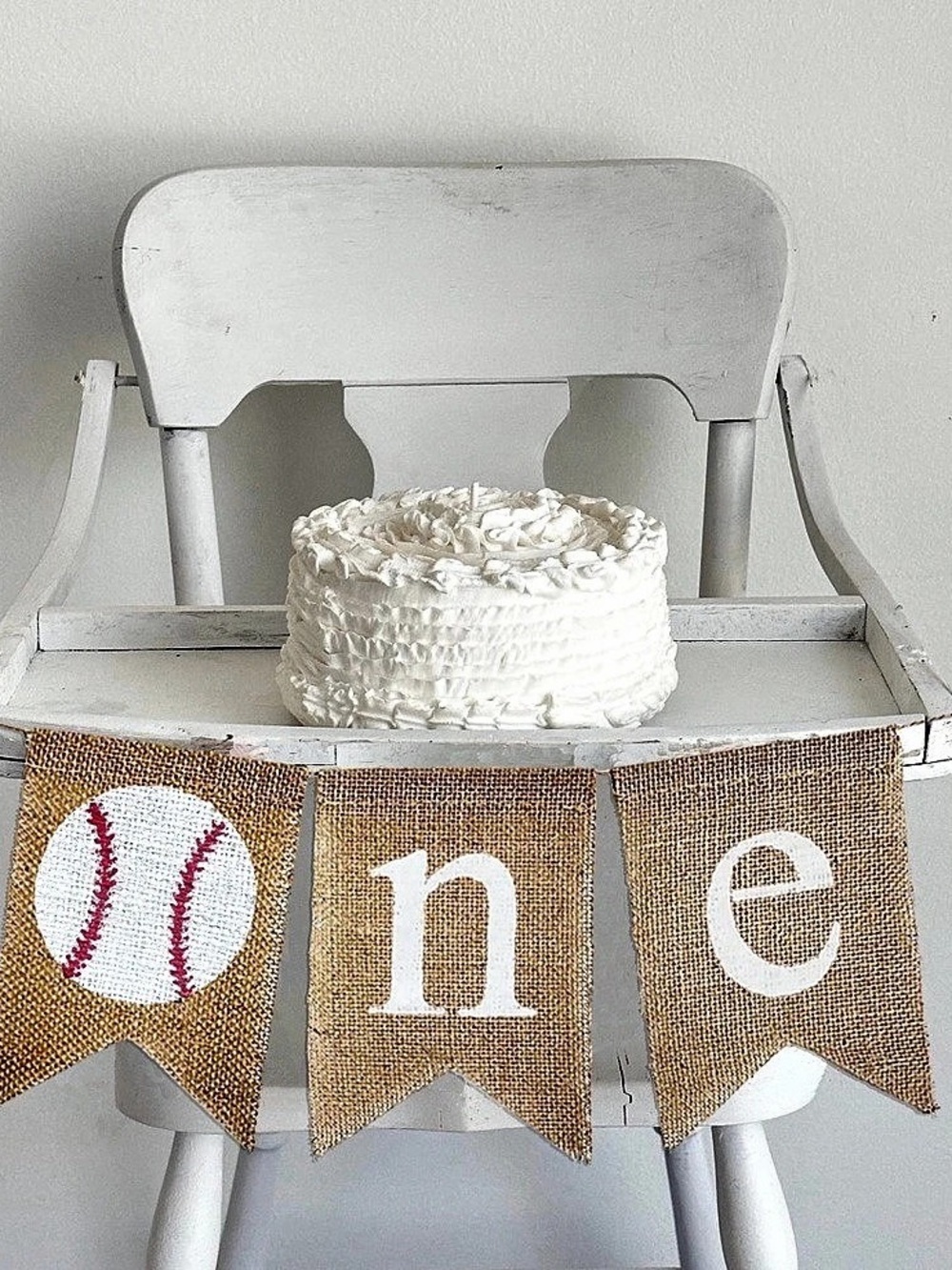 ⚾️ Etsy 1st Birthday 'One' Burlap Banner ⚾️